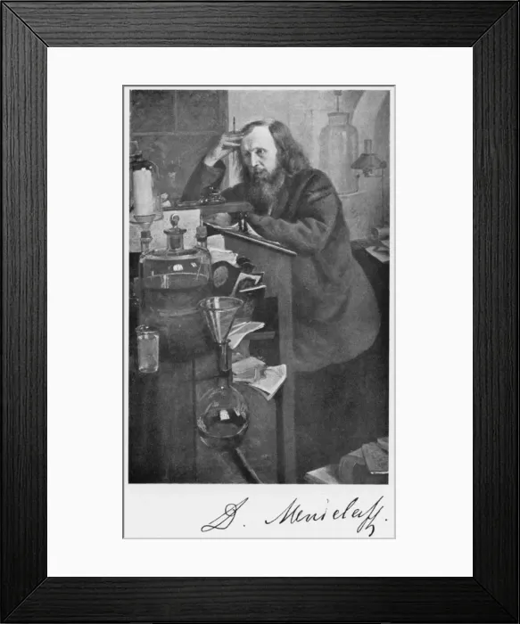 Framed Print : Dmitiri Ivanovich Mendeleyev (1834-1907), Russian chemist, c1900s Framed Print : Dmitiri Ivanovich Mendeleyev (1834-1907), Russian chemist, c1900s