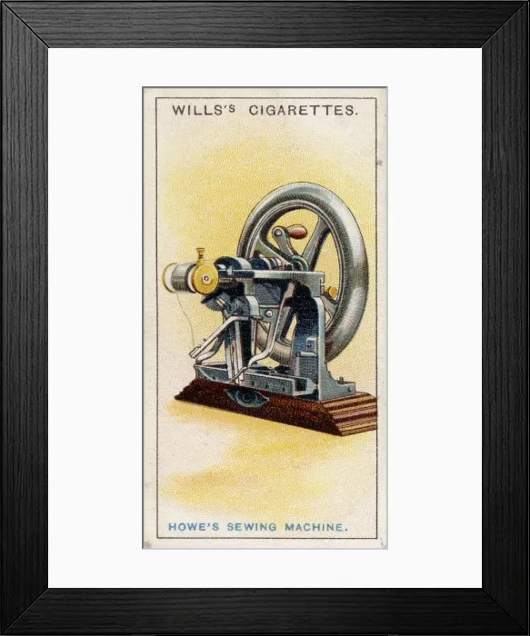 Framed Print : First lock-stitch sewing machine, [1915]
