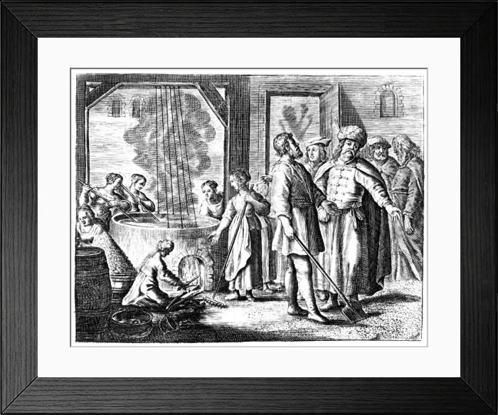 Framed Print : Salt Works, Amsterdam, 1660 Framed Print : Salt Works, Amsterdam, 1660