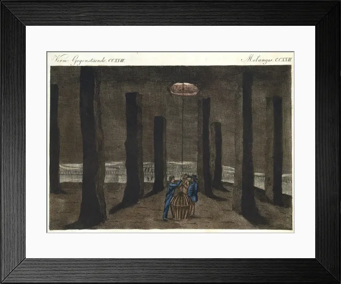 Framed Print : The Cathedral, Marston Salt Mine, Northwich, Cheshire, England, 19th century Framed Print : The Cathedral, Marston Salt Mine, Northwich, Cheshire, England, 19th century