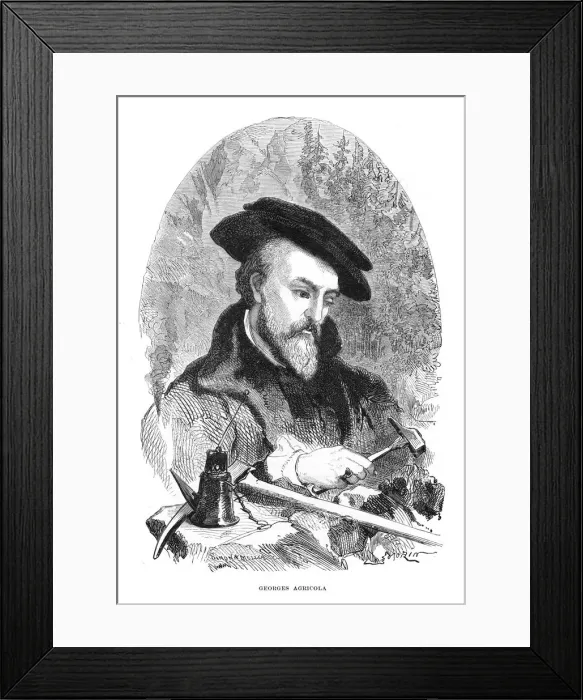 Framed Print : Georgius Agricola, 16th century German physician, mineralogist and metallurgist Framed Print : Georgius Agricola, 16th century German physician, mineralogist and metallurgist