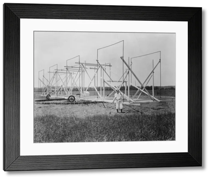 Framed Print : Karl Guthe Jansky, American physicist and radio engineer, c1940 Framed Print : Karl Guthe Jansky, American physicist and radio engineer, c1940
