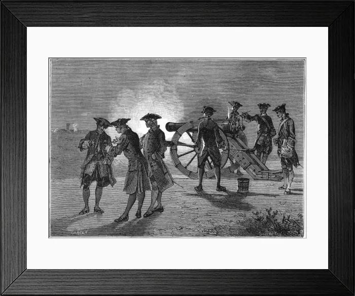 Framed Print : Experiment to calculate the speed of sound in air, Paris, 1822, (c1880). Artist: Robert Brown Framed Print : Experiment to calculate the speed of sound in air, Paris, 1822, (c1880). Artist: Robert Brown