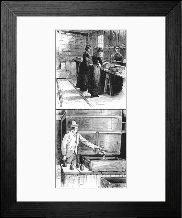 Framed Print : Workers at Nobel Explosives Company Limited, Ardeer, Ayrshire, 1884 Framed Print : Workers at Nobel Explosives Company Limited, Ardeer, Ayrshire, 1884