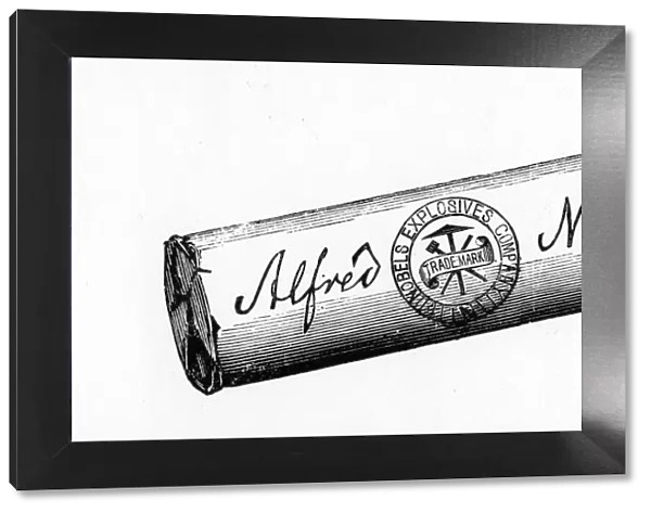 Cartridge from Nobel Explosives Company Limited, Ardeer, Ayrshire, 1884