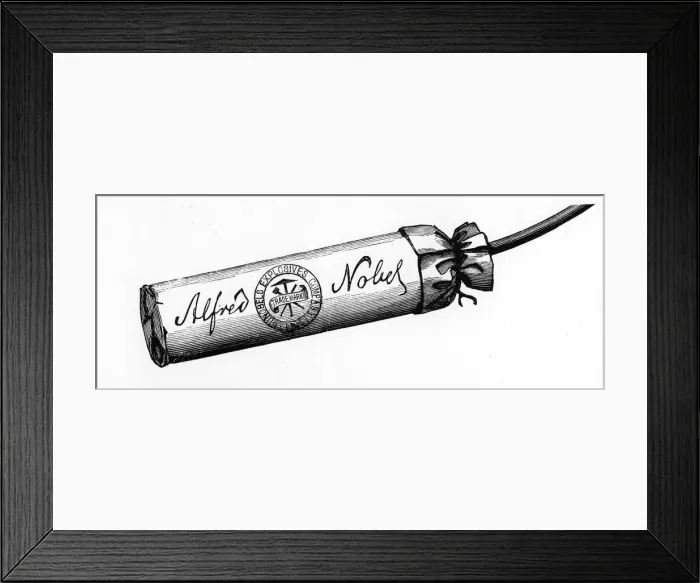 Framed Print : Cartridge from Nobel Explosives Company Limited, Ardeer, Ayrshire, 1884 Framed Print : Cartridge from Nobel Explosives Company Limited, Ardeer, Ayrshire, 1884
