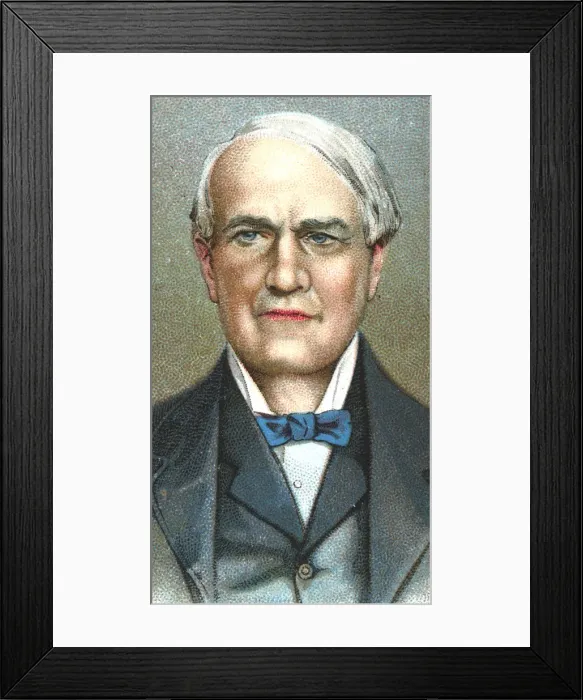 Framed Print : Thomas Alva Edison, American inventor, 1924 Framed Print : Thomas Alva Edison, American inventor, 1924