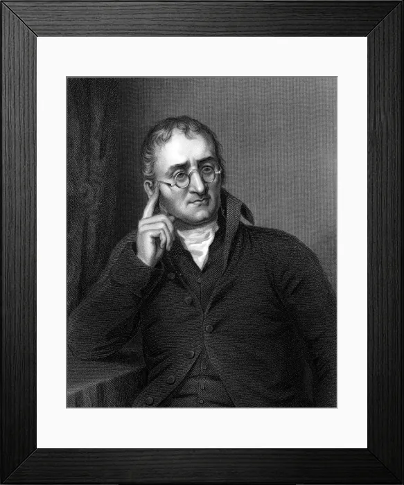 Framed Print : John Dalton, English chemist, c1860 Framed Print : John Dalton, English chemist, c1860