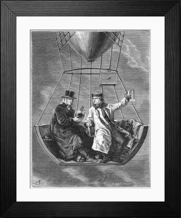 Framed Print : Jean Baptiste Biot and Joseph Louis Gay-Lussac, French scientists, 1804 (1870) Framed Print : Jean Baptiste Biot and Joseph Louis Gay-Lussac, French scientists, 1804 (1870)