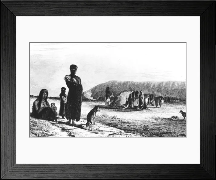 Framed Print : Patagonians at Gregory Bay, 1831 (1839) Framed Print : Patagonians at Gregory Bay, 1831 (1839)