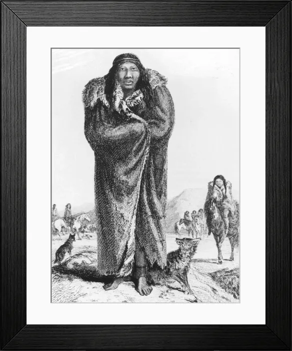 Framed Print : A Patagonian, c1831 (1839) Framed Print : A Patagonian, c1831 (1839)