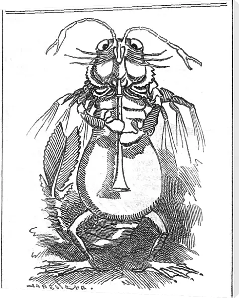 Darwinian Ancestor, 1887. Artist: George du Maurier