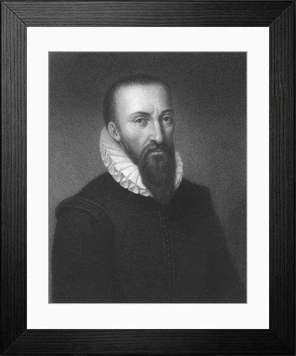 Framed Print : Ambrose Pare, 16th century French military surgeon, 1835 Framed Print : Ambrose Pare, 16th century French military surgeon, 1835