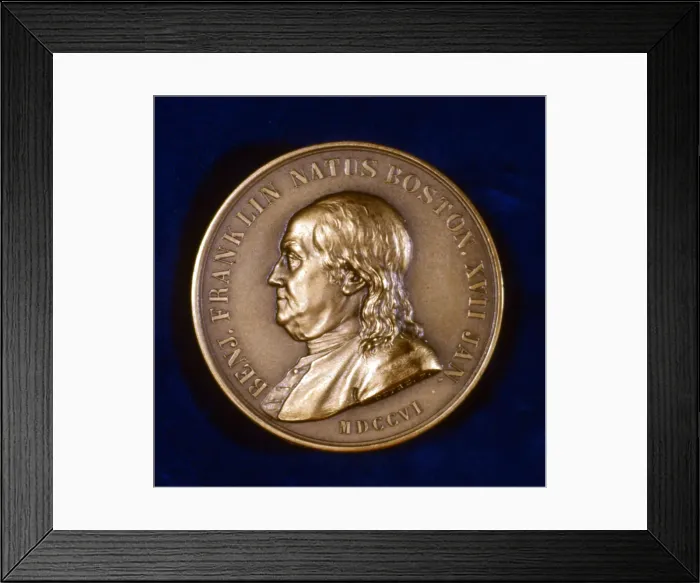 Framed Print : Benjamin Franklin, American scientist, inventor and statesman, 1806 Framed Print : Benjamin Franklin, American scientist, inventor and statesman, 1806