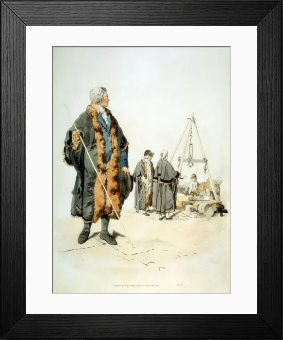 Framed Print : Member of a London Wardmote Inquest in official dress, 1808. Artist: William Henry Pyne Framed Print : Member of a London Wardmote Inquest in official dress, 1808. Artist: William Henry Pyne