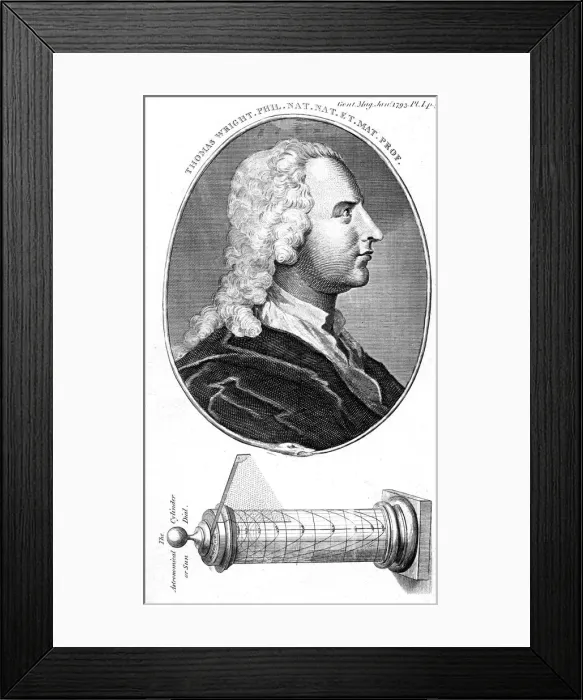 Framed Print : Thomas Wright, English astronomer, scientific instrument maker and teacher, 1793 Framed Print : Thomas Wright, English astronomer, scientific instrument maker and teacher, 1793