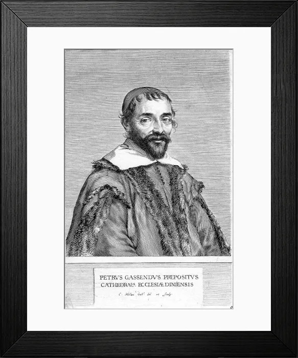 Framed Print : Pierre Gassendi, French philosopher and scientist, 17th century. Artist: Claude Mellan