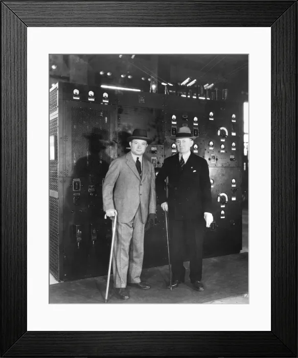 Framed Print : Guglielmo Marconi and David Sarnoff, 1933 Framed Print : Guglielmo Marconi and David Sarnoff, 1933
