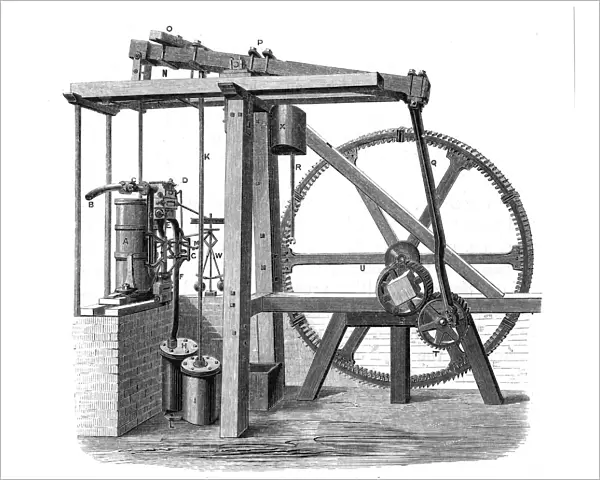 James Watts prototype steam engine Old Bess, c1778