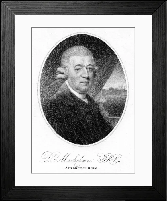 Framed Print : Nevil Maskelyne, English astronomer, 1804 Framed Print : Nevil Maskelyne, English astronomer, 1804