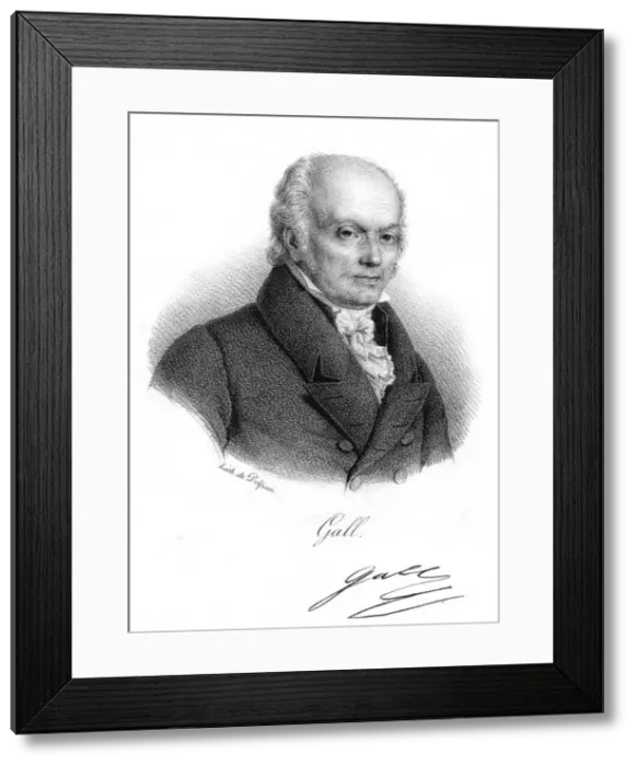 Framed Print : Franz Joseph Gall, German physician and founder of Phrenology, c1820. Artist: Delpech Framed Print : Franz Joseph Gall, German physician and founder of Phrenology, c1820. Artist: Delpech