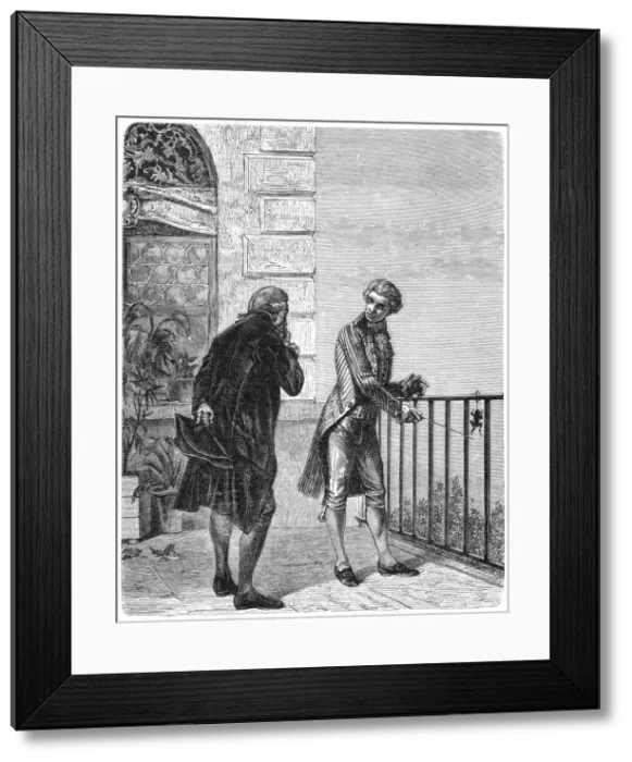 Framed Print : Luigi Galvani, 18th century Italian physiologist, 1880 Framed Print : Luigi Galvani, 18th century Italian physiologist, 1880