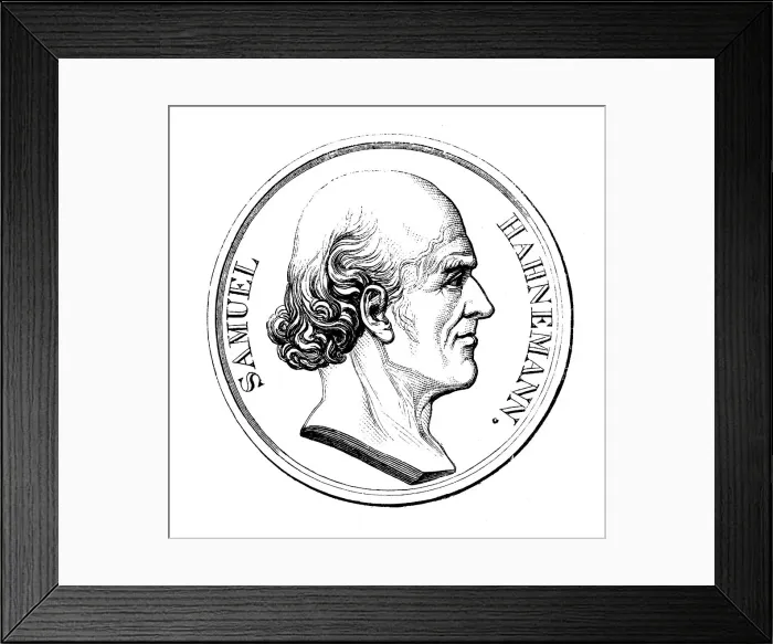 Framed Print : Samuel Hahnemann, German physician, 1860 Framed Print : Samuel Hahnemann, German physician, 1860