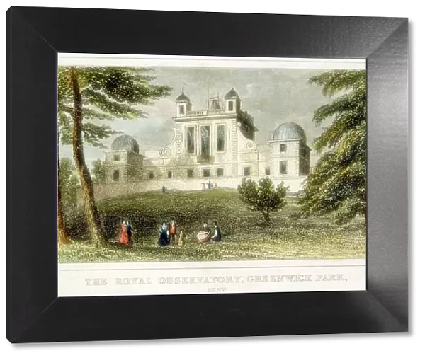 The Royal Greenwich Observatory, Flamsteed House, Greenwich Park, London, c1835