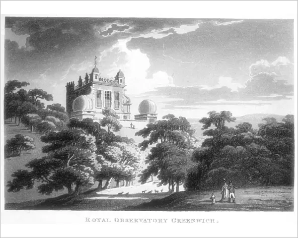 The Royal Greenwich Observatory, Flamsteed House, Greenwich Park, London, c1820