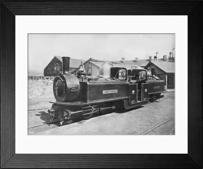 Framed Print : Ffestiniog Railway steam Locomotive No 8 James Spooner, 1872 Framed Print : Ffestiniog Railway steam Locomotive No 8 James Spooner, 1872