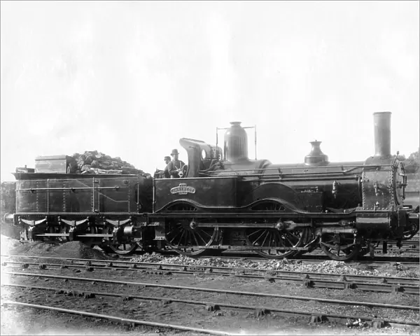London & South Western Railway (LSWR) Locomotive No 5, Ganymede and tender, c1873