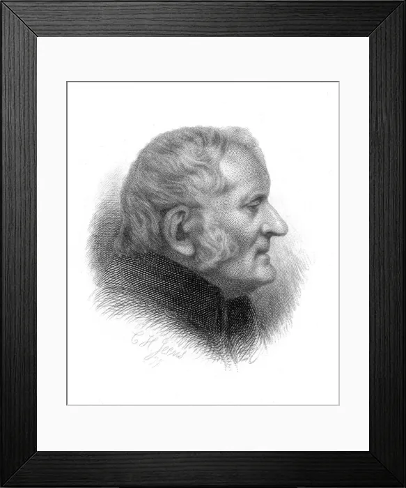 Framed Print : John Dalton, British chemist, 19th century. Artist: CH Jeens Framed Print : John Dalton, British chemist, 19th century. Artist: CH Jeens