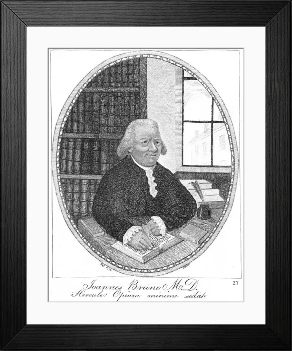 Framed Print : John Brown, Scottish physician, 1791. Artist: John Kay Framed Print : John Brown, Scottish physician, 1791. Artist: John Kay