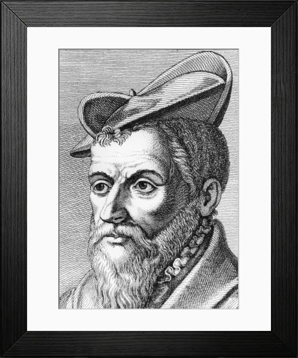 Framed Print : Pierre Belon, French naturalist, 1553 (1762) Framed Print : Pierre Belon, French naturalist, 1553 (1762)