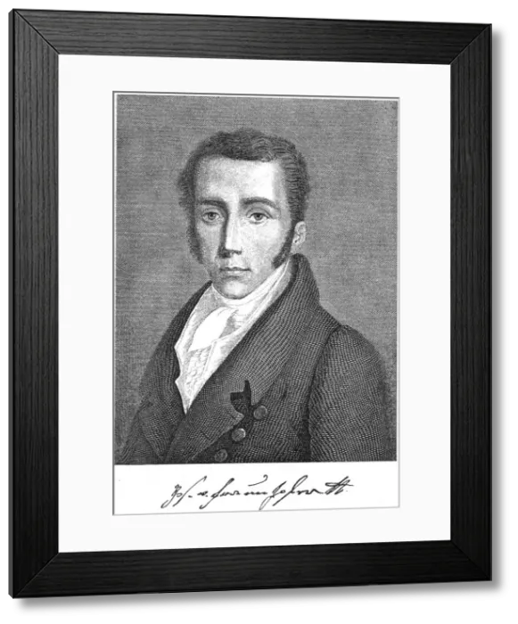 Framed Print : Joseph von Fraunhofer, German physicist, c1895 Framed Print : Joseph von Fraunhofer, German physicist, c1895