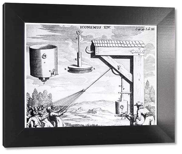 Von Guerickes demonstration of the strength of a vacuum, 1654 (1672)