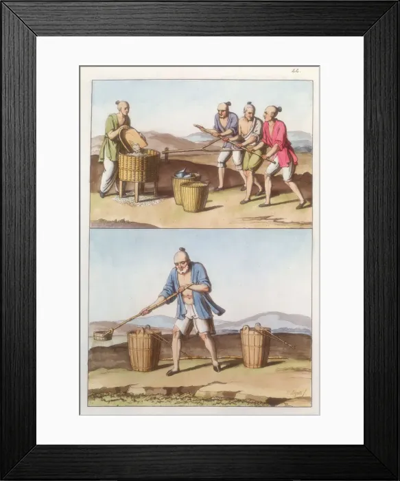 Framed Print : Chinese agriculture, 1825-1835 Framed Print : Chinese agriculture, 1825-1835