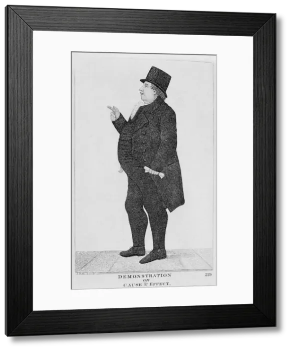 Framed Print : Demonstration or Cause & Effect, 1817 Framed Print : Demonstration or Cause & Effect, 1817