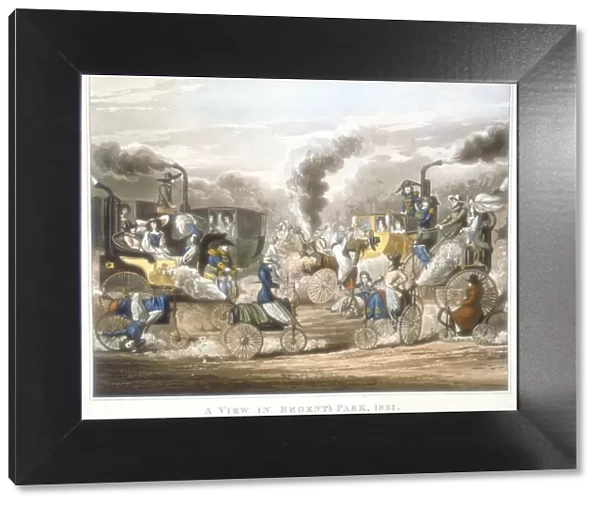 The Progress of Steam. A View in Regents Park, 1831, 1828