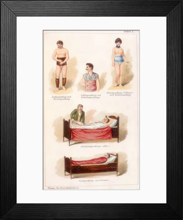 Framed Print : Hydrotherapy treatments, c1902 Framed Print : Hydrotherapy treatments, c1902