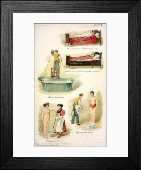 Framed Print : Hydrotherapy treatments, c1902 Framed Print : Hydrotherapy treatments, c1902
