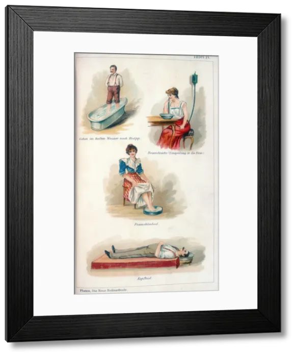 Framed Print : Hydrotherapy treatments, c1902 Framed Print : Hydrotherapy treatments, c1902