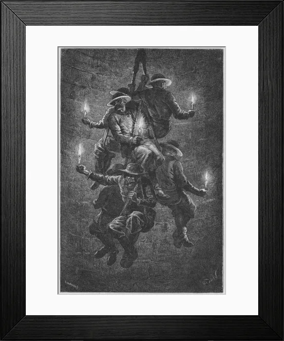 Framed Print : Mining for rock salt, c1890 Framed Print : Mining for rock salt, c1890