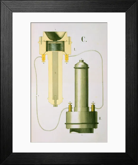 Framed Print : Bell telephone, 1882. Artist: Alexander Graham Bell Framed Print : Bell telephone, 1882. Artist: Alexander Graham Bell