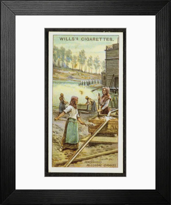 Framed Print : Women washing the precious metal platinum from alluvial gravels, Urals, Russia, 1916 Framed Print : Women washing the precious metal platinum from alluvial gravels, Urals, Russia, 1916