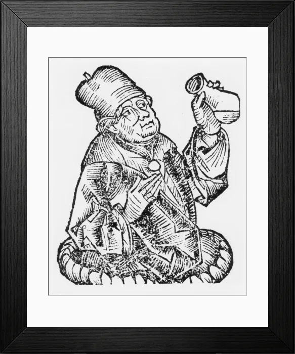 Framed Print : Isaac Judaeus, physician to the rulers of Tunisia, 9th-10th century (1493) Framed Print : Isaac Judaeus, physician to the rulers of Tunisia, 9th-10th century (1493)
