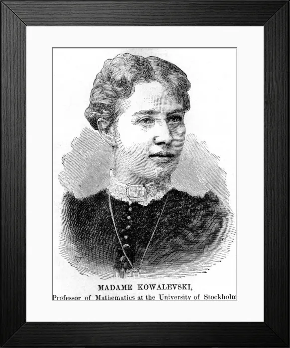 Framed Print : Sonia (Sophie) Kowalevski, Russian mathematician, 1888