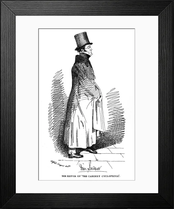 Framed Print : Dionysius Lardner, Irish-born scientific writer, 1835 Framed Print : Dionysius Lardner, Irish-born scientific writer, 1835