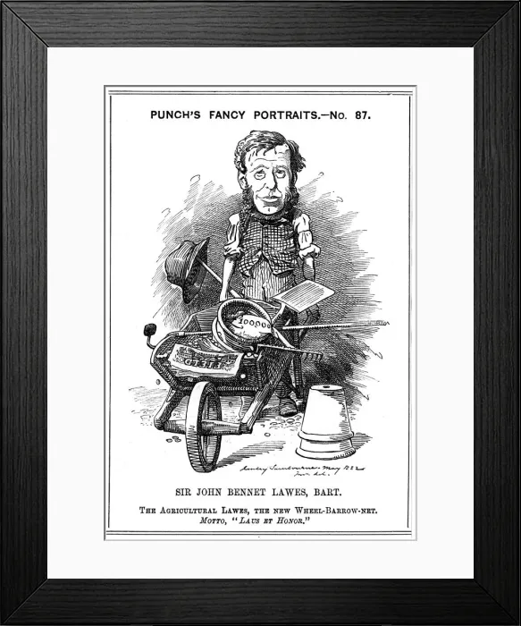 Framed Print : John Bennett Lawes, English agriculturalist, 1882. Artist: Edward Linley Sambourne