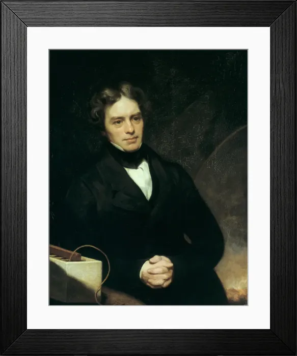 Framed Print : Michael Faraday, English chemist and physicist, 1842. Artist: Thomas Phillips Framed Print : Michael Faraday, English chemist and physicist, 1842. Artist: Thomas Phillips